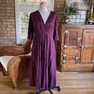 ASOS MATERNITY PLEATED DRESS 12 NEW 3/4 SLEEVE